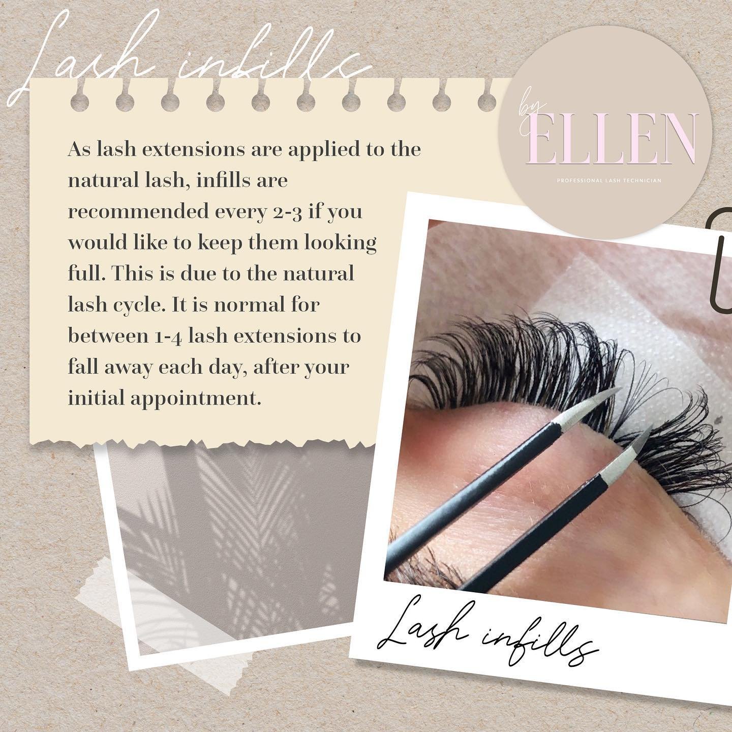 &bull; Infill Appointments &bull; Please remember to book your infill appointments at least 2 appointments in advance if you would like them ✨