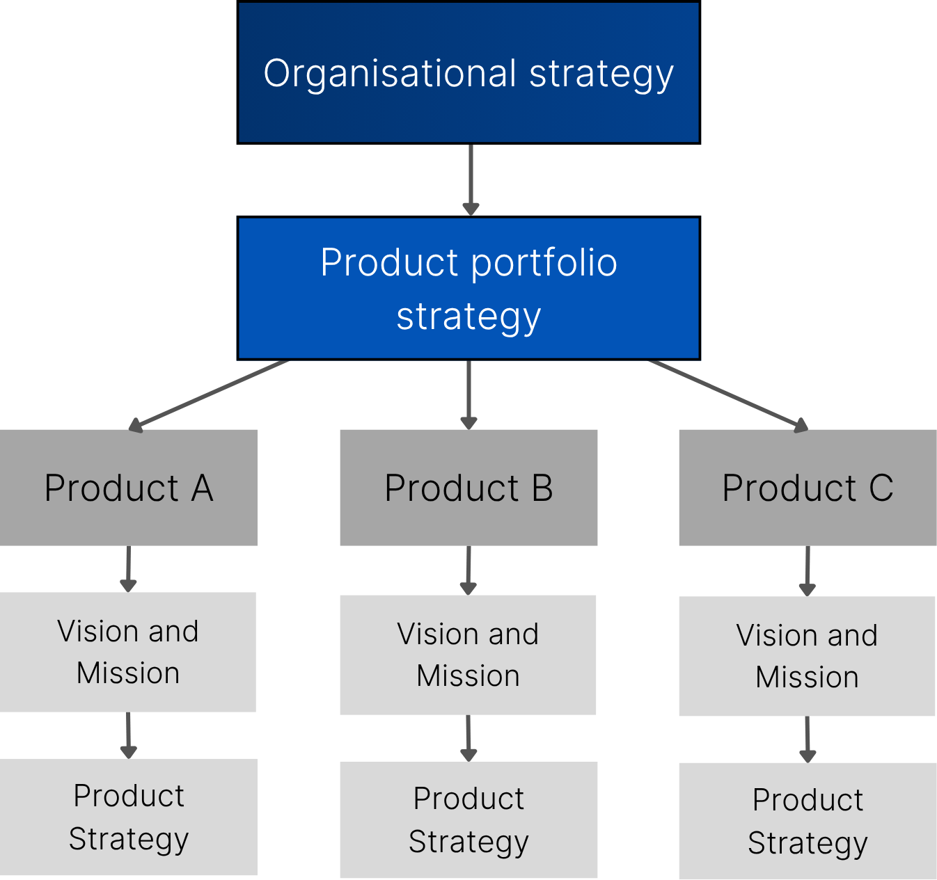 Organisational and product portfolio strategy strategy