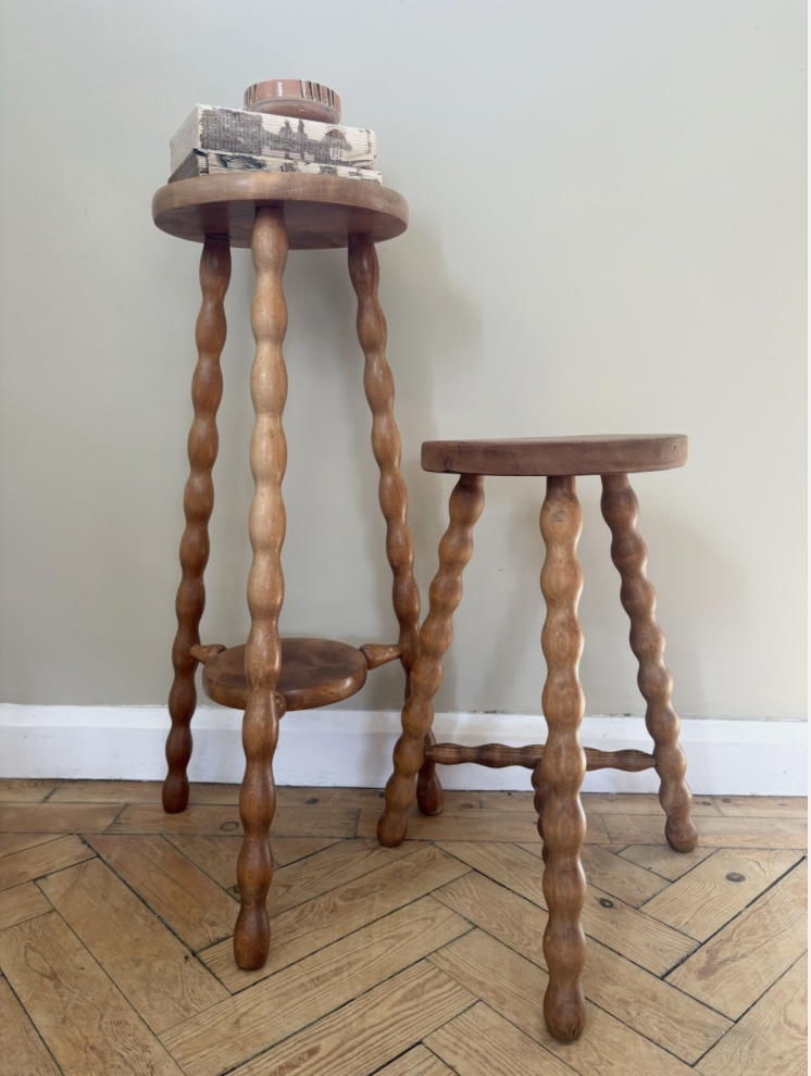 Antique Honey Bobbin Stools