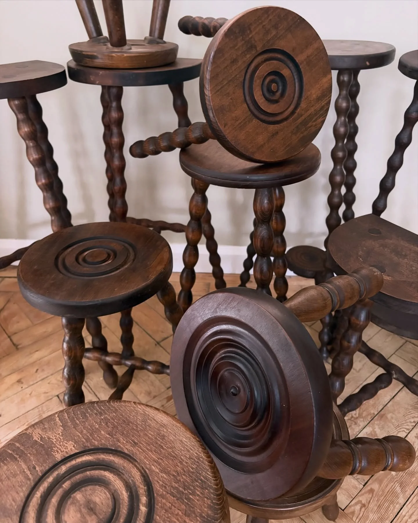 We&rsquo;ve updated the website with a wonderful new collection of stools .. bobbin, demi-lune, bullseye, honey &amp; darker tones, we have all styles and heights covered. Whether it&rsquo;s somewhere to perch your current read, cup of tea, favourite
