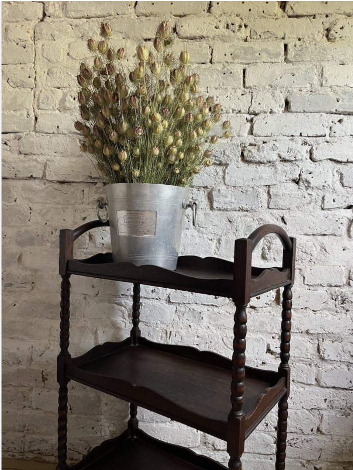 French Bobbin Tiered Table