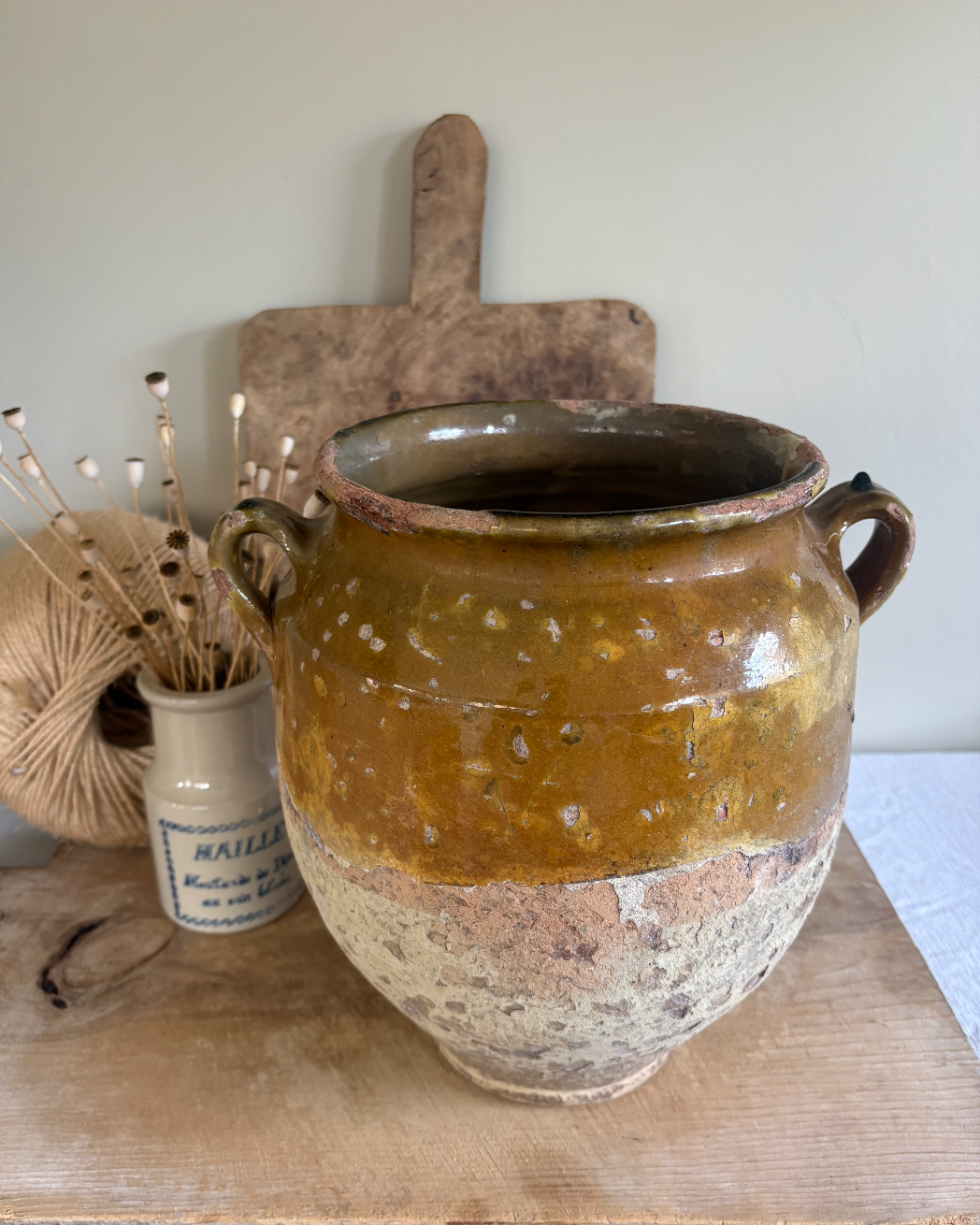 French Antique Confit Pot