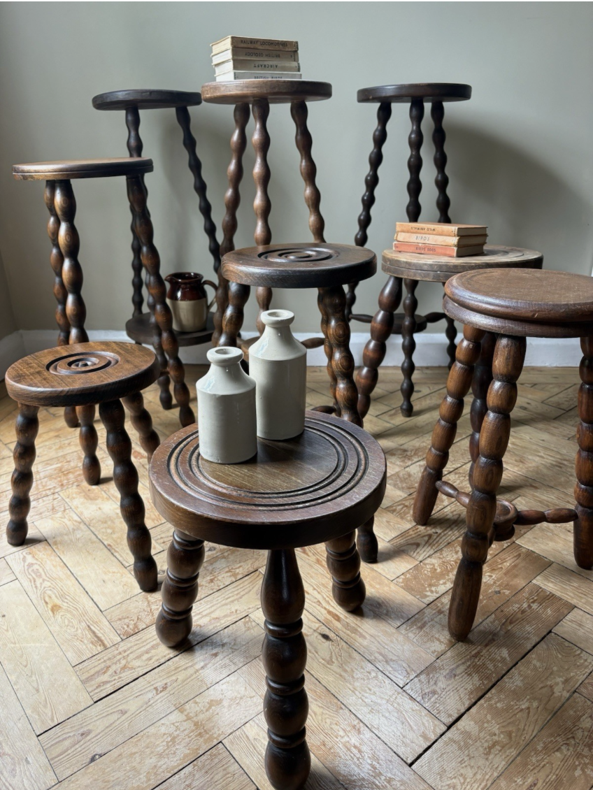 Antique Bobbin Stools