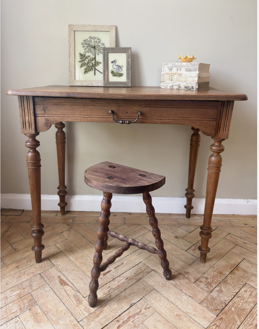 French Oak Writing Desk