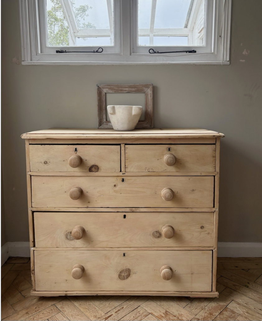 Antique Pine Chest Of Drawers