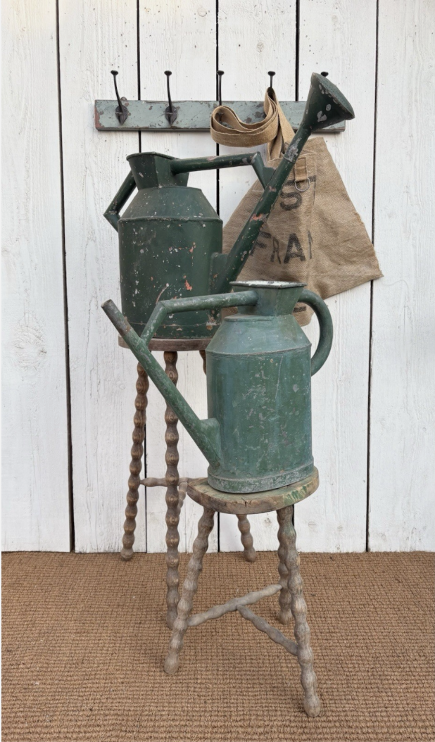 French Vintage Metal Watering Cans