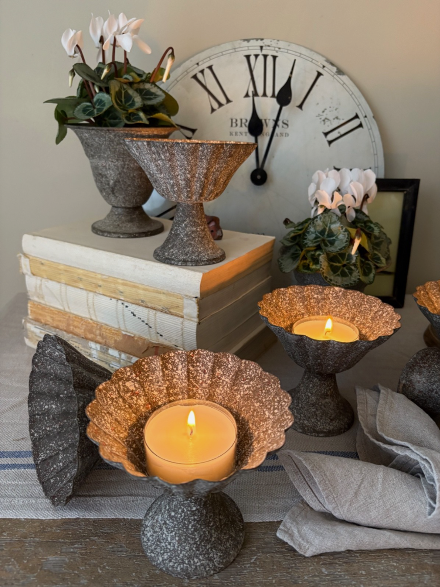 Fluted Decorative Urns