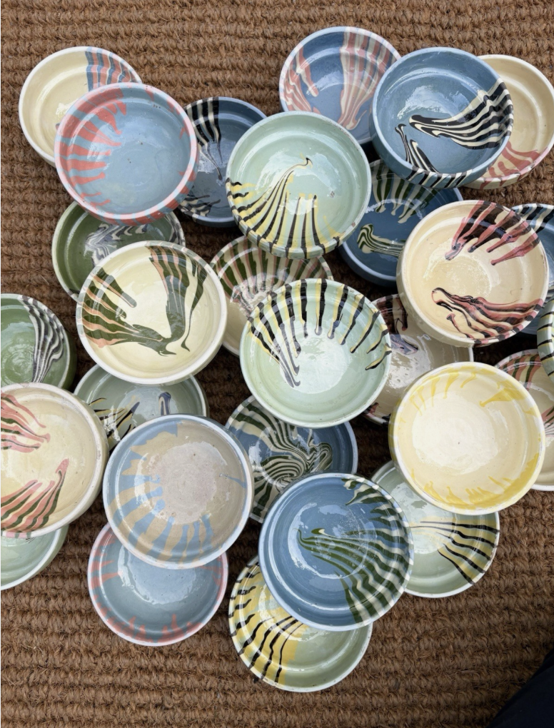 Romanian Glazed Terracotta Dipping Bowls (10cm)