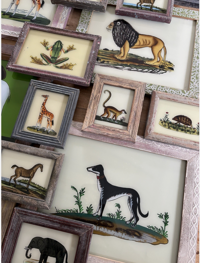 Animal Glass Paintings