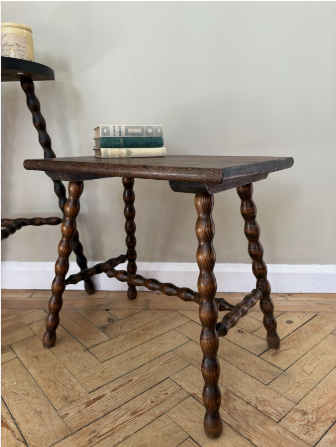 Antique Bobbin Side Table