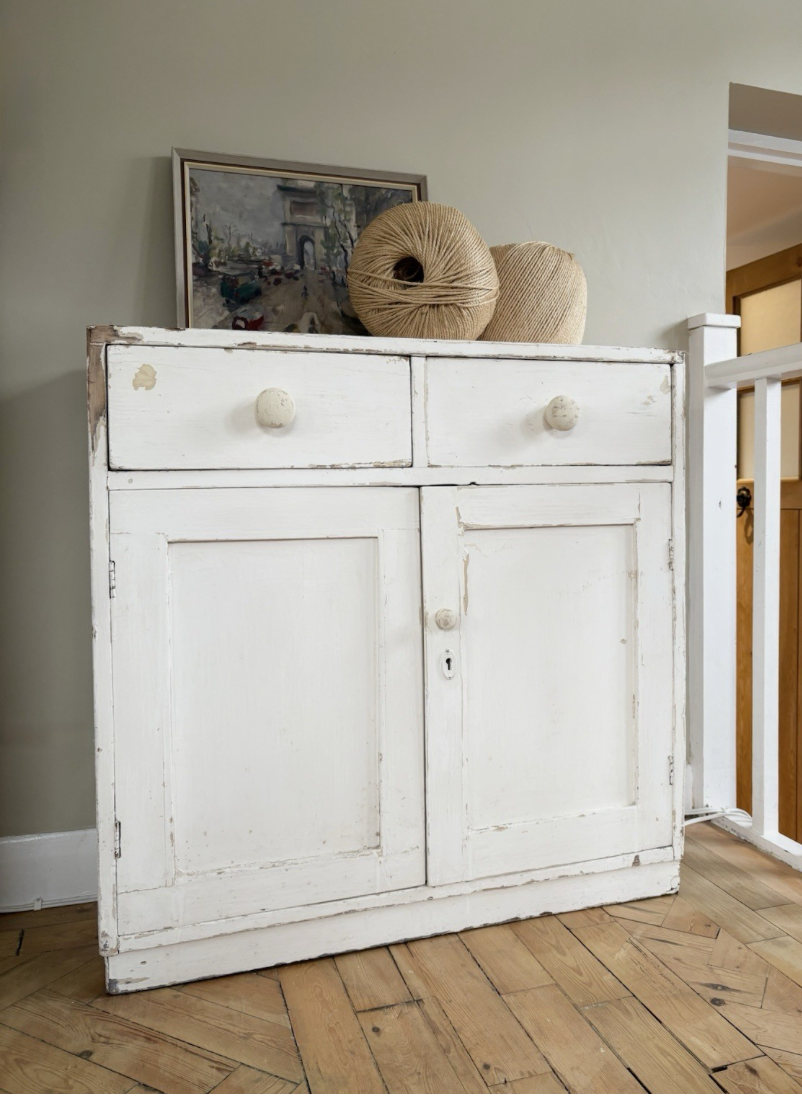Painted Chippy Hungarian Cupboard