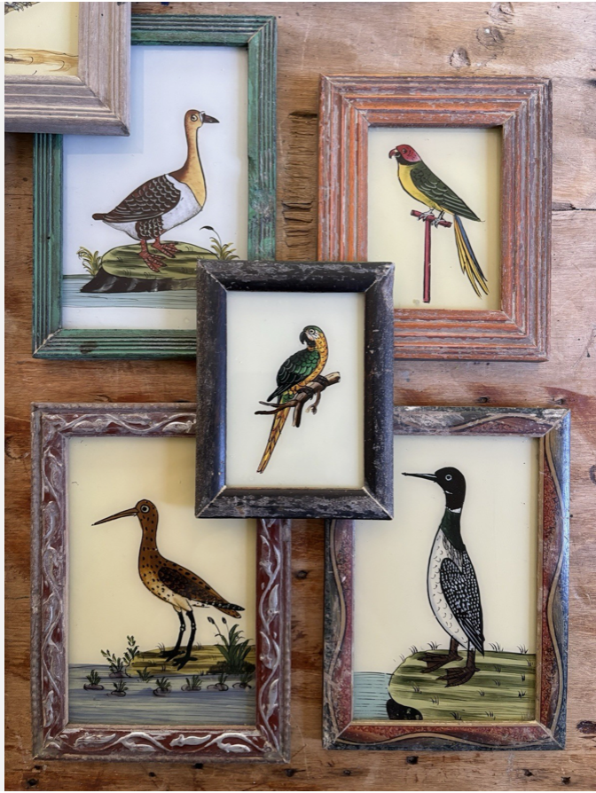 Bird Reverse Glass Paintings