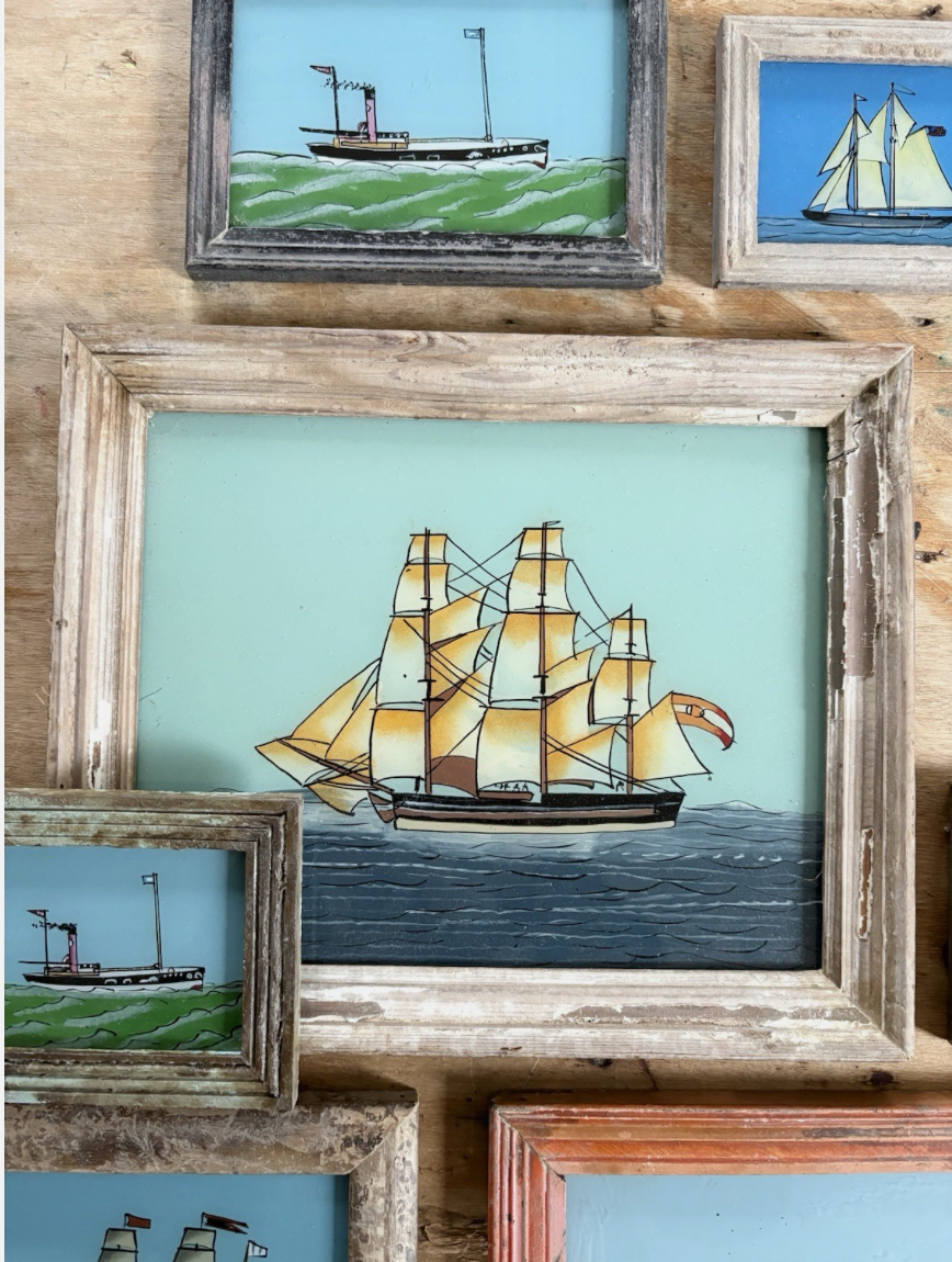 Nautical Reverse Glass Paintings