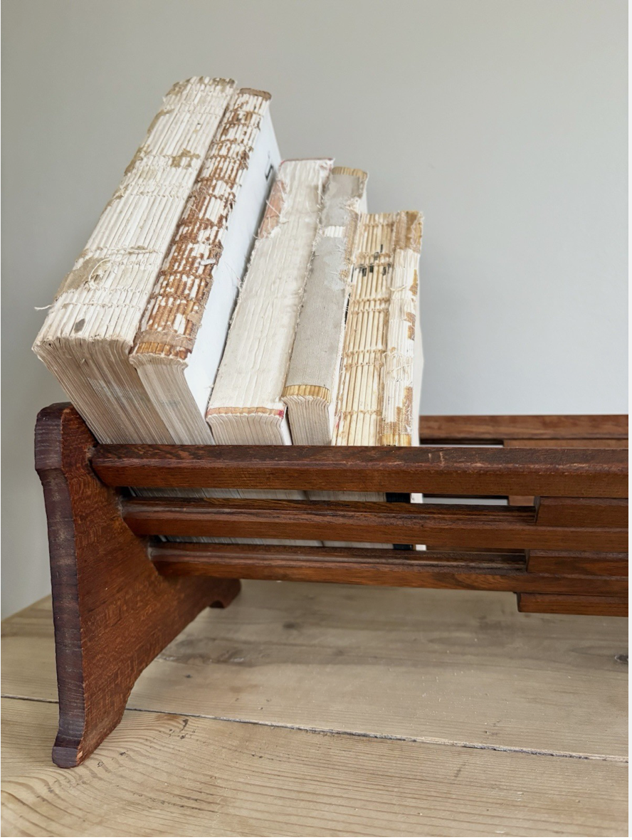 Antique Expanding Cherrywood  Book Trough