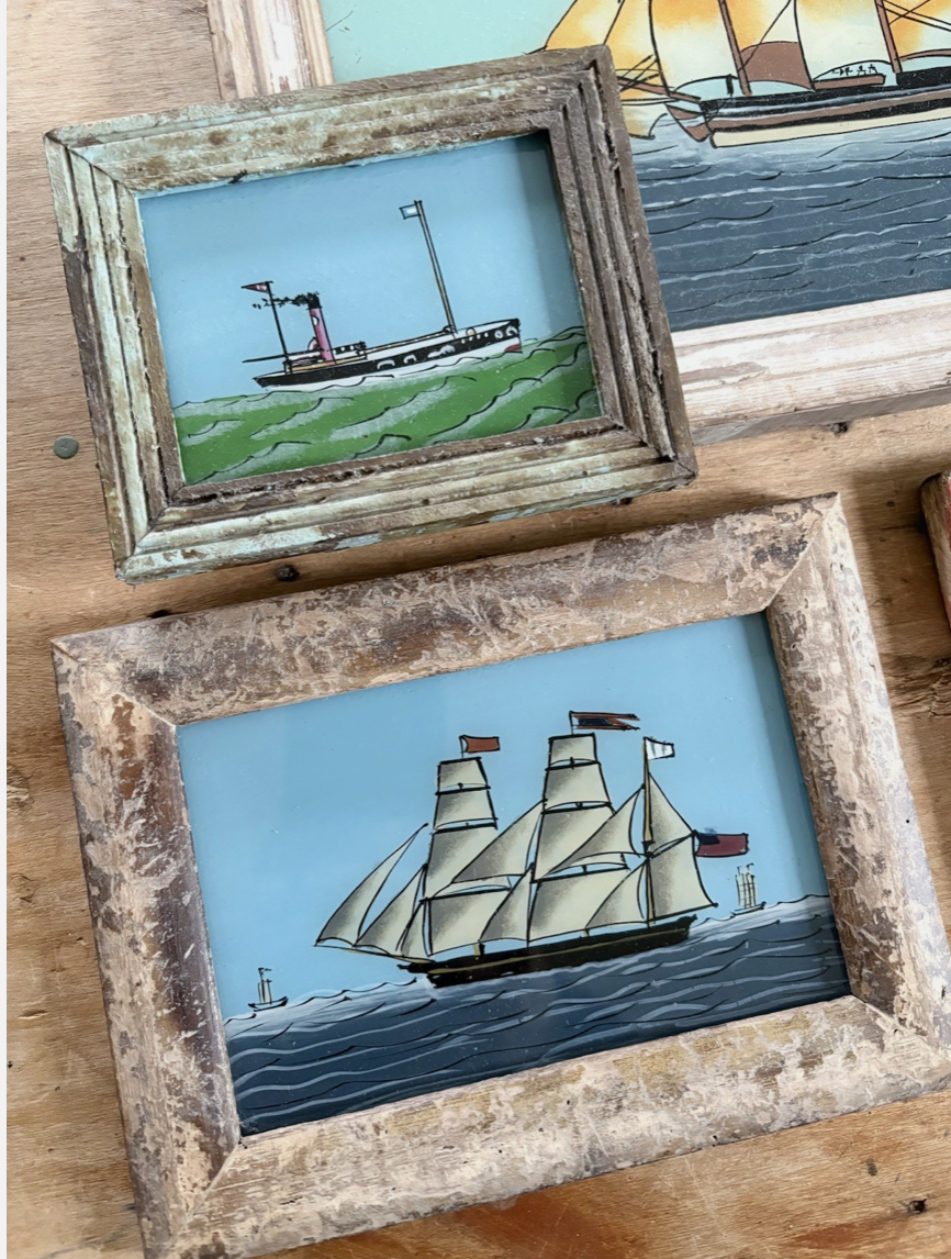 Nautical Reverse Glass Paintings