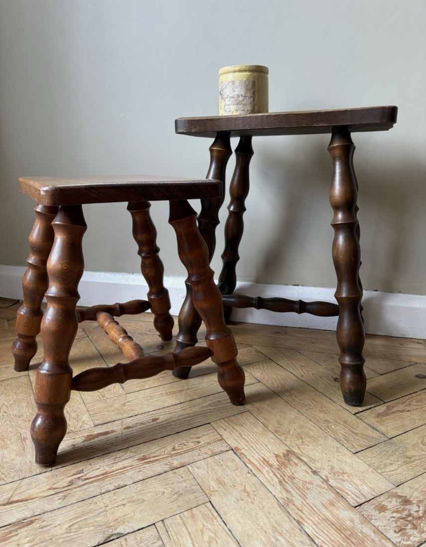 Vintage French Stools / Side Tables