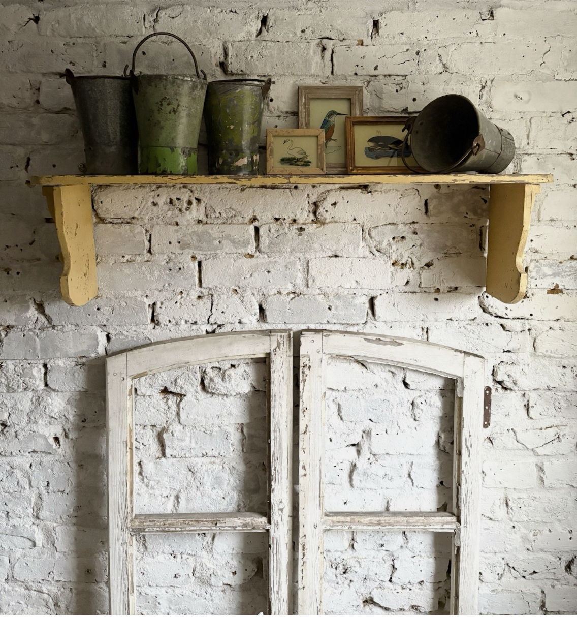 Vintage Shelf In Original Paint