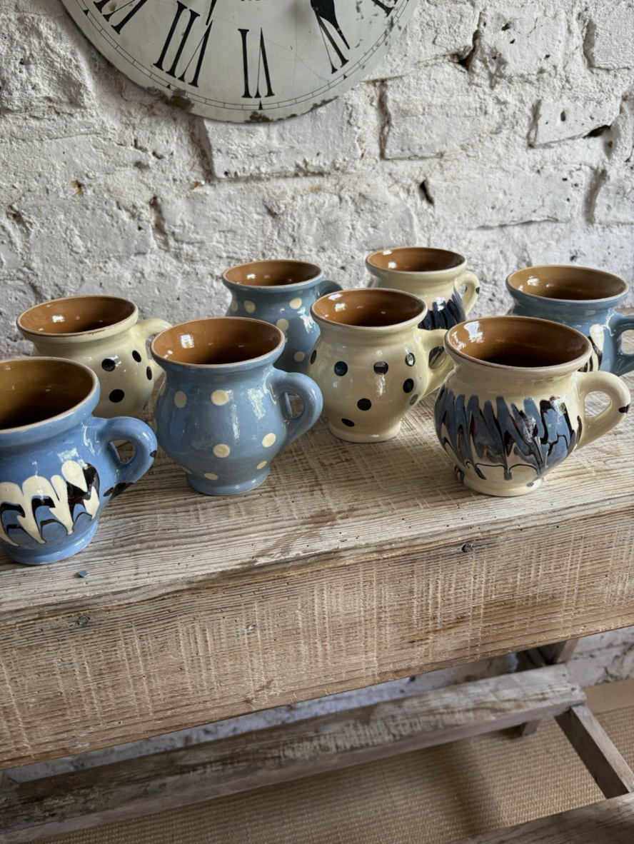Rustic Glazed Terracotta Mugs
