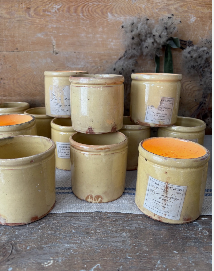 Handmade French Ceramic Confiture Jars