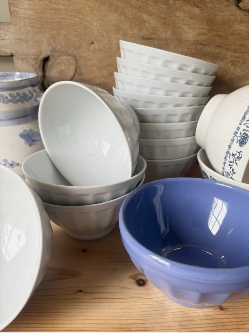 Vintage French Cafe au Lait bowls