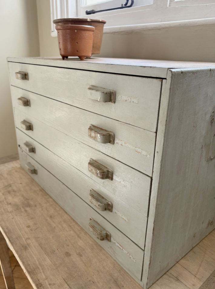 Vintage Painted French School Drawers