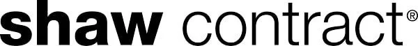Shaw Contract logo, black text on white background.