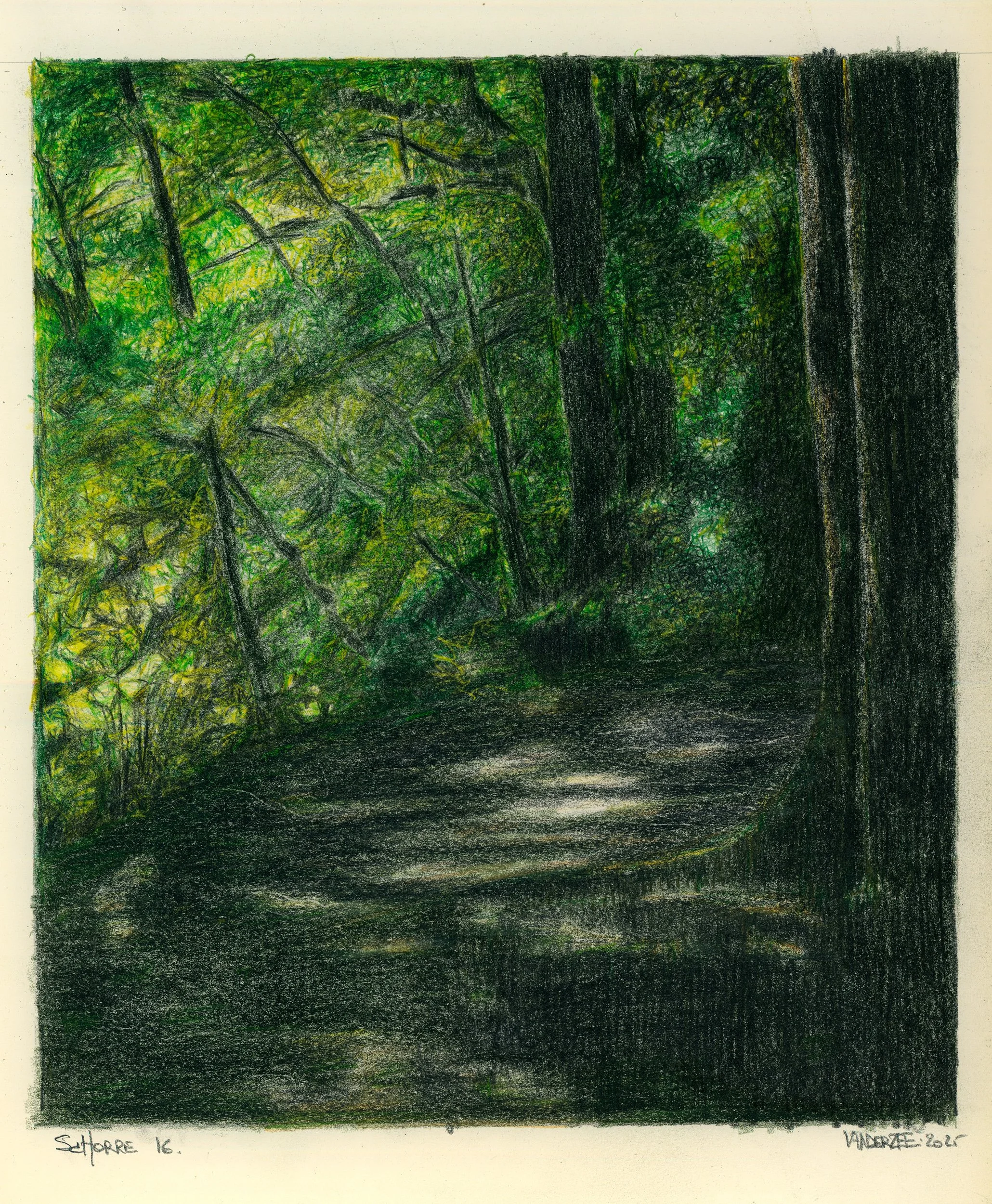 Schorre 16 (watercolour pencil study) 30/21