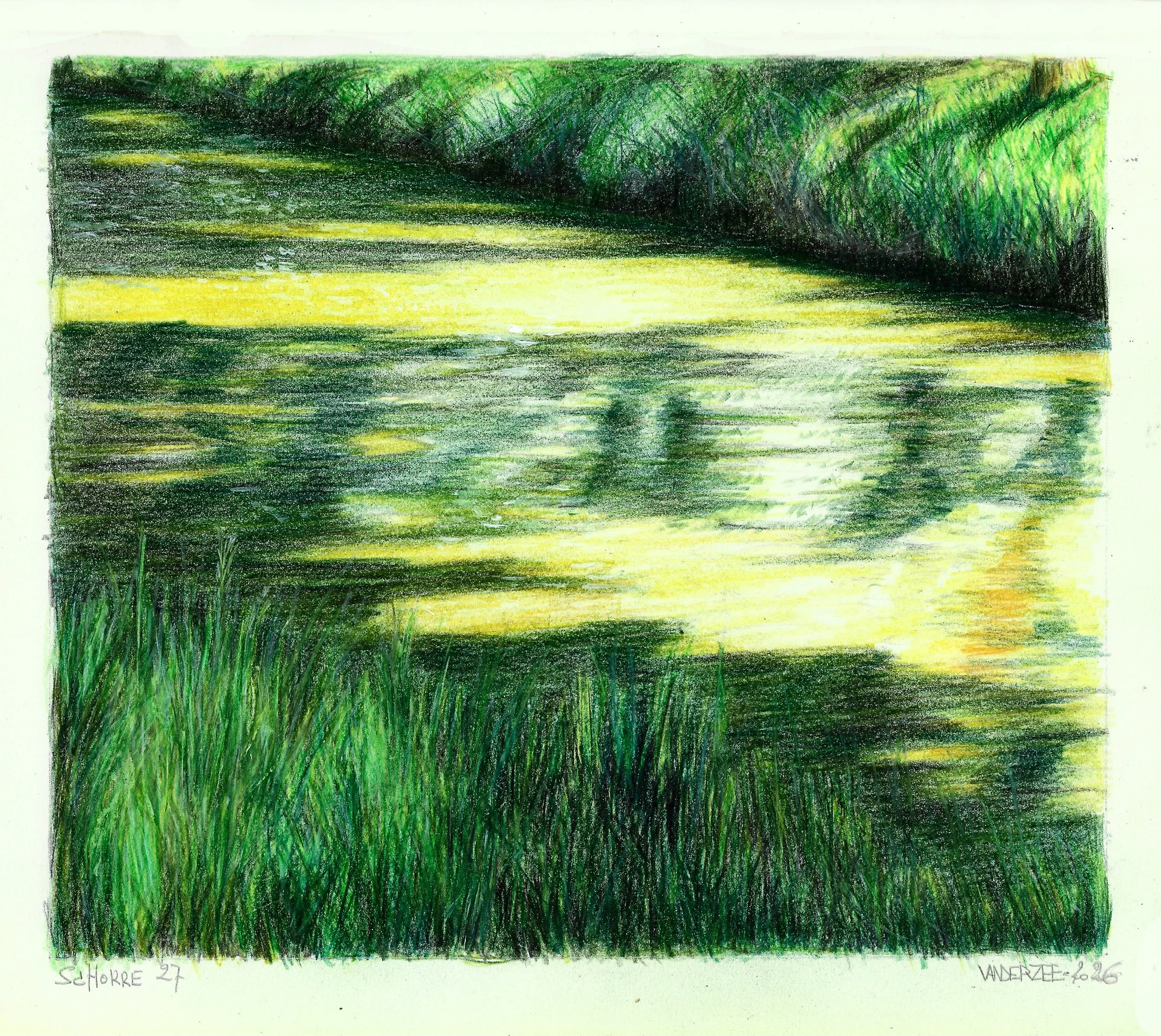 Schorre 27  (watercolour pencil study) 30/21