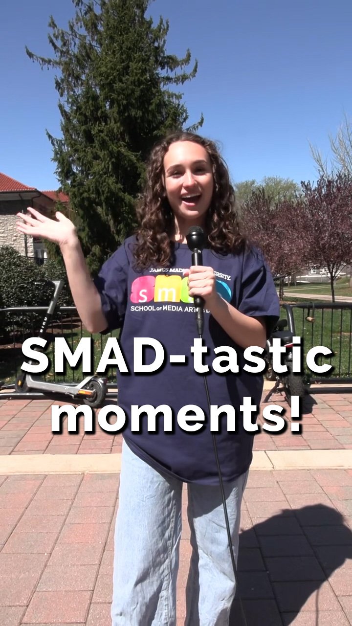 What's been a SMAD-tastic moment from your semester?
Comment down below!
#SMADScoop #SMAD #SMAD-tastic #JMU #Jamesmadisonuniversity #JMUSMAD #Smadjmu #schoolofmediaartsanddesign