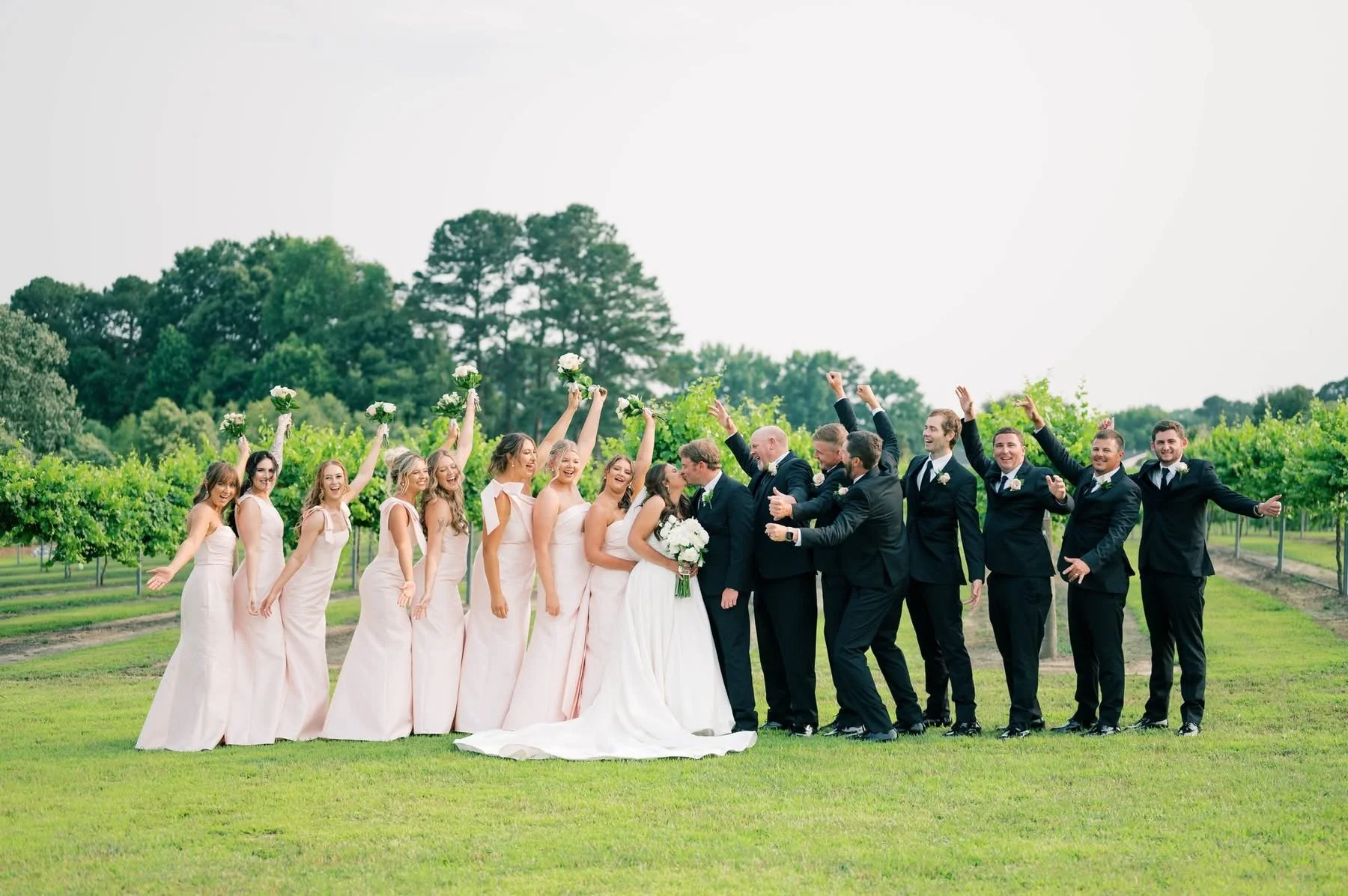 Connor Stephenson Photogrpahy:Vineyard Dreamy bridal party 