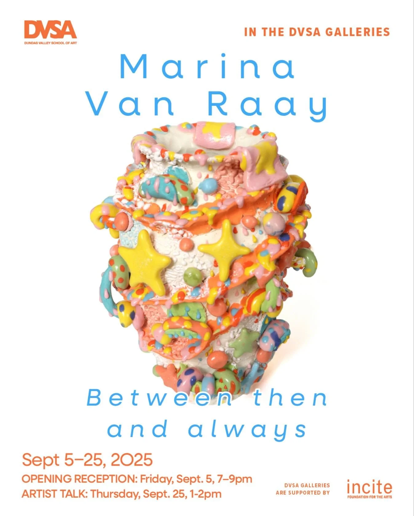 ✨My first solo show &mdash; 𝘉𝘦𝘵𝘸𝘦𝘦𝘯 𝘵𝘩𝘦𝘯 𝘢𝘯𝘥 𝘢𝘭𝘸𝘢𝘺𝘴&mdash; opens Sept 5 at Dundas Valley School of Art and runs until Sept 25. @dvsa.ca 

It will include a combination of work from my time at Sheridan and new directions I&rsquo;ve