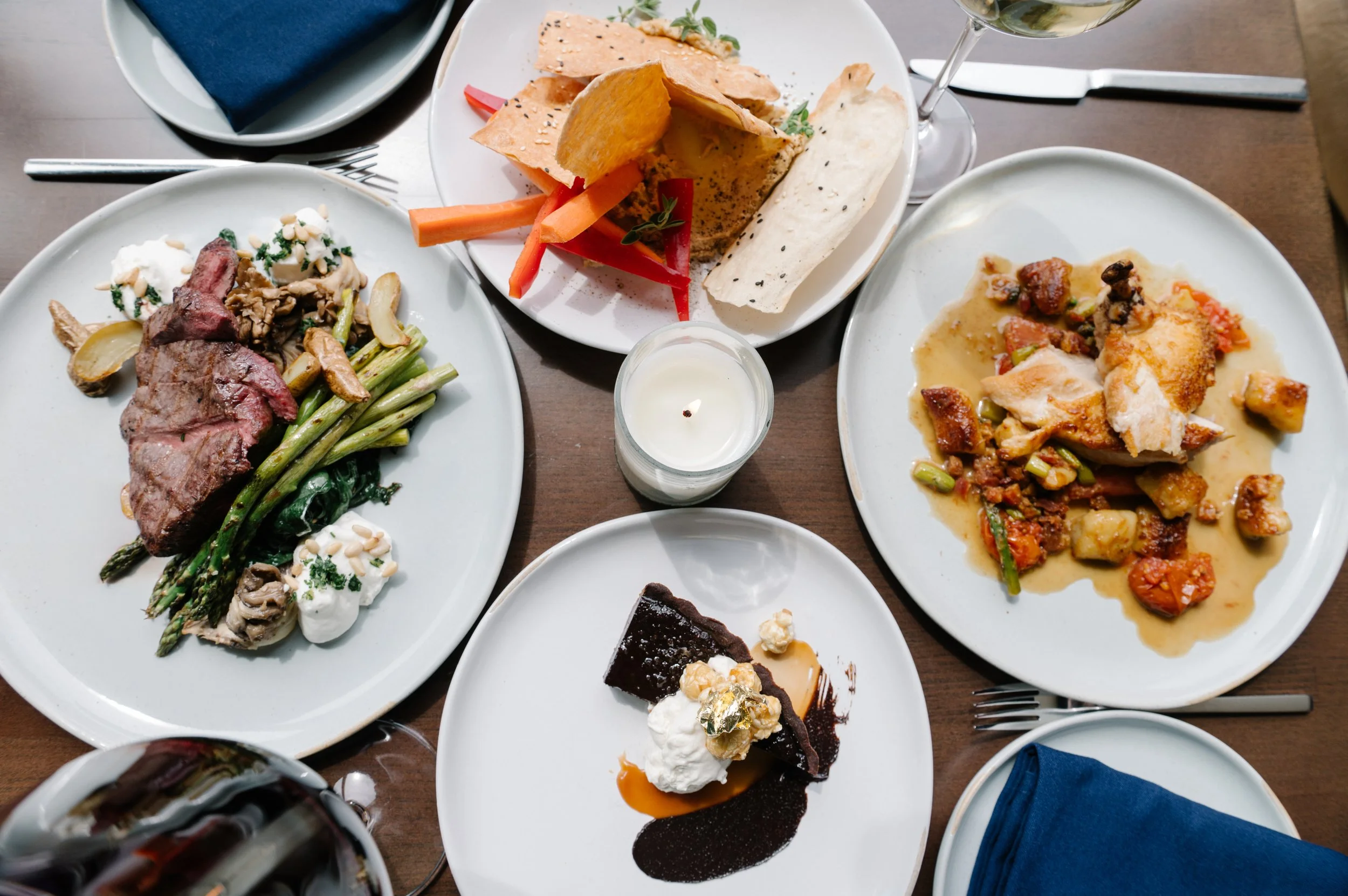Seasonal chef-driven dinner at Table 128 restaurant in downtown Des Moines