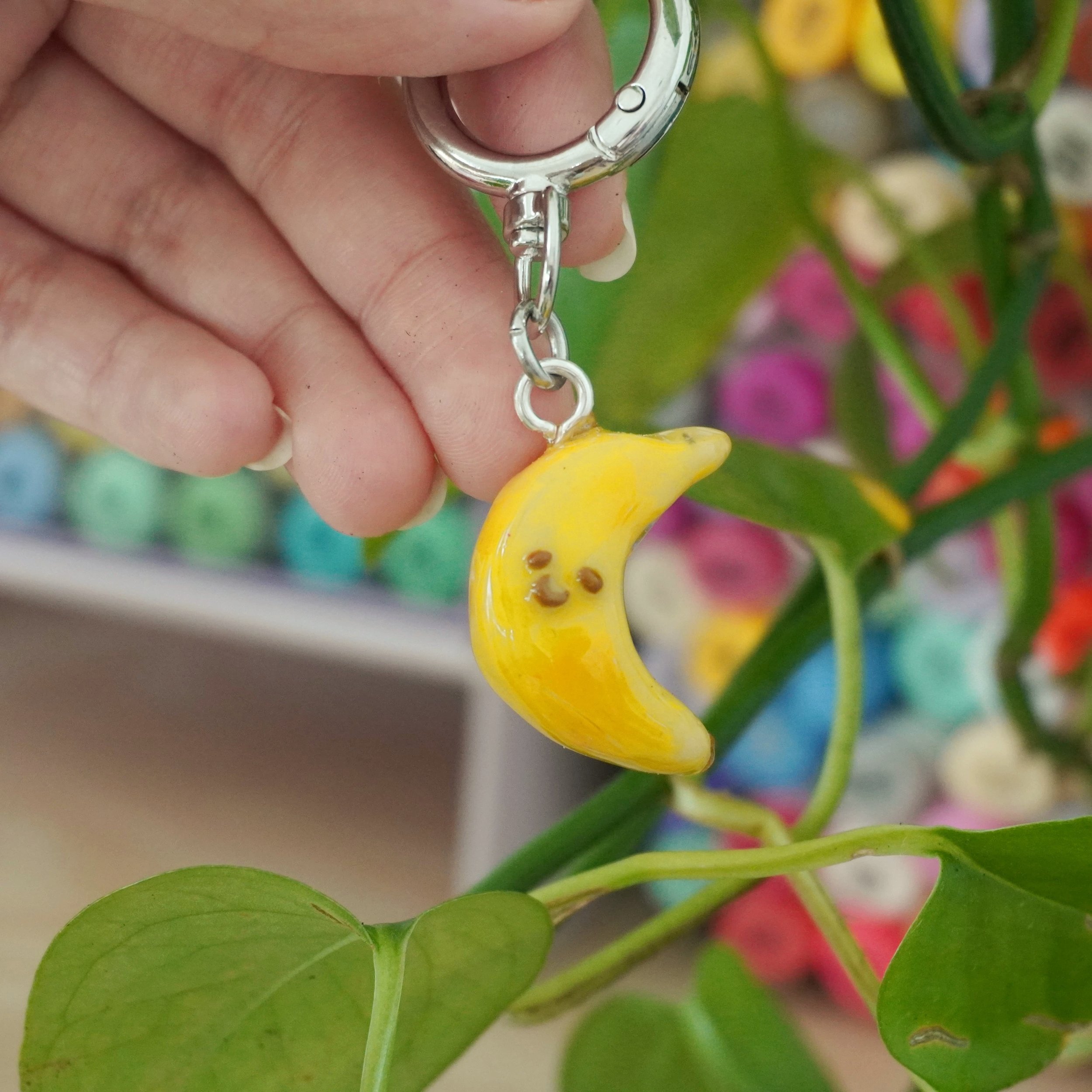 Banana Keychain - Handmade