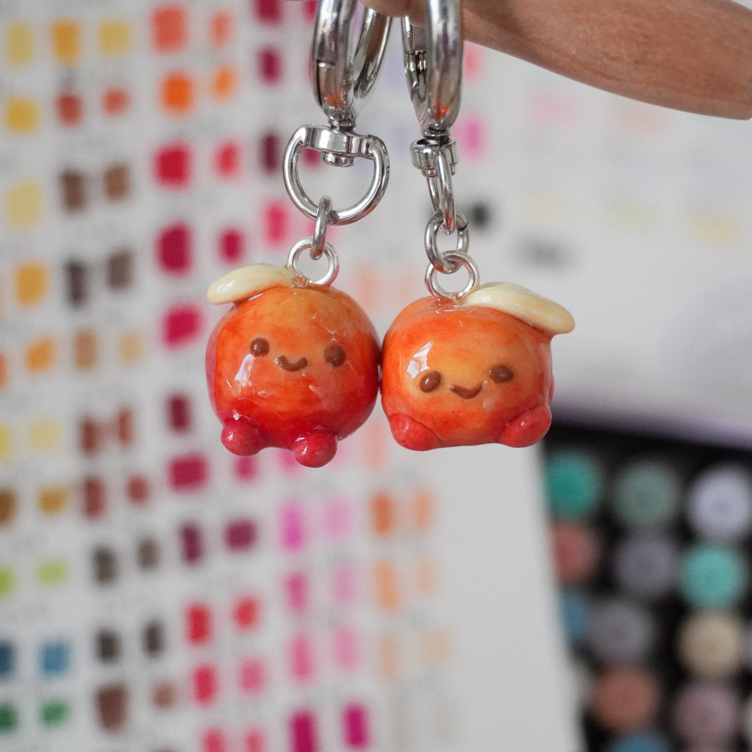 Peach Keychains - Handmade