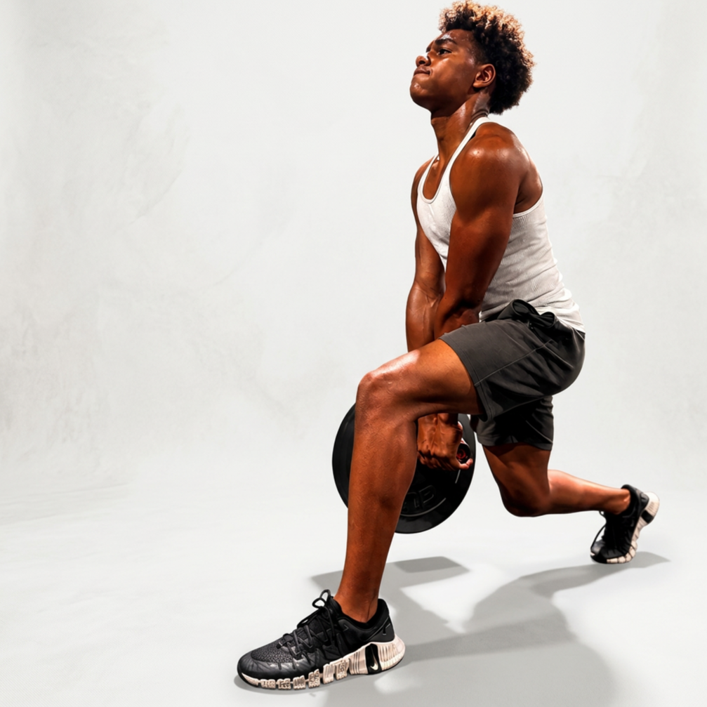 Black silhouette of a person lifting weights with the text 'Private Training' below.