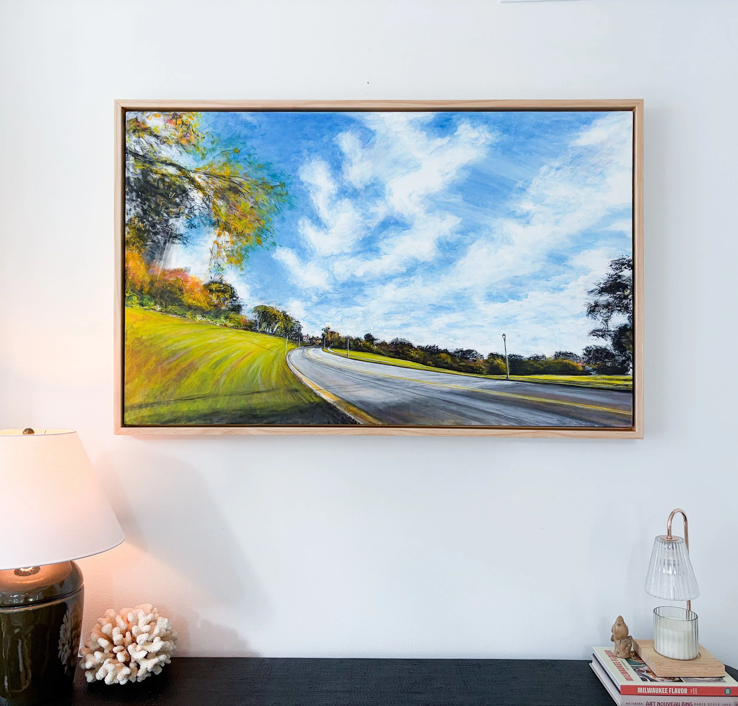 "wide open spaces"  

Milwaukee, WI  

50” x 31” acrylic paint on canvas