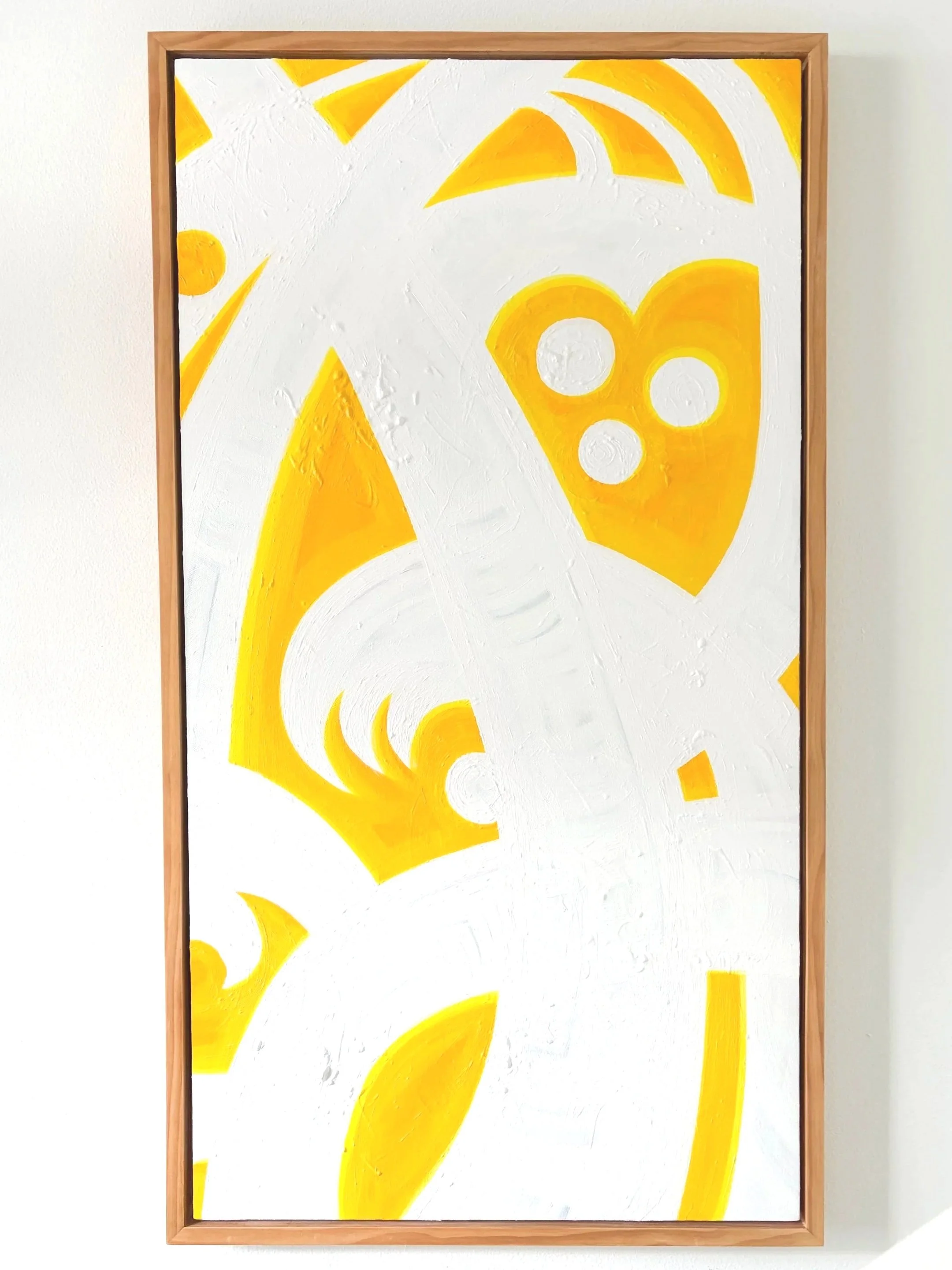 "yellow"  
30” x 50” acrylic paint on canvas
