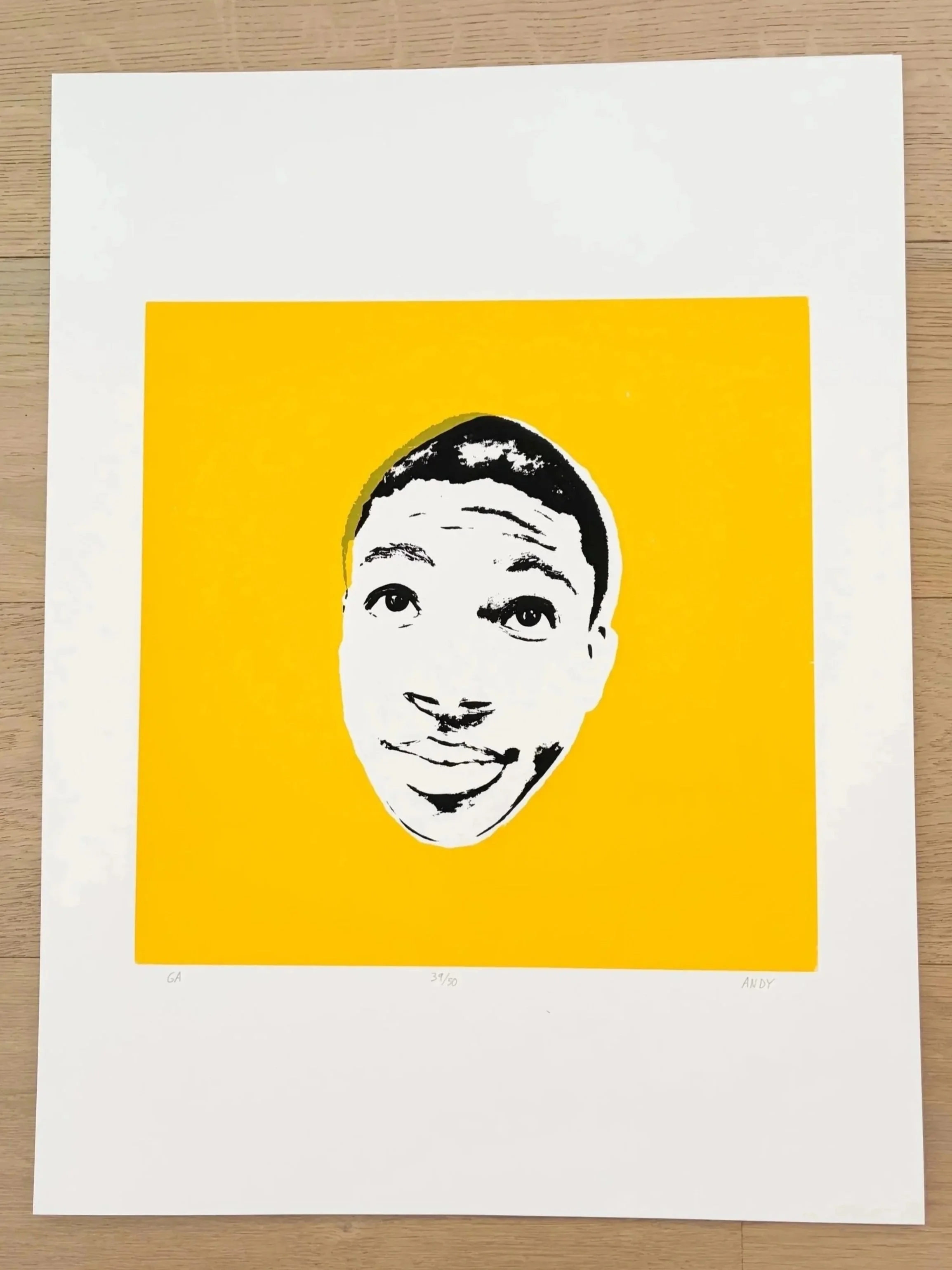 "general admission"  

Giannis Antetokounmpo  

18" x 24" Screen Print