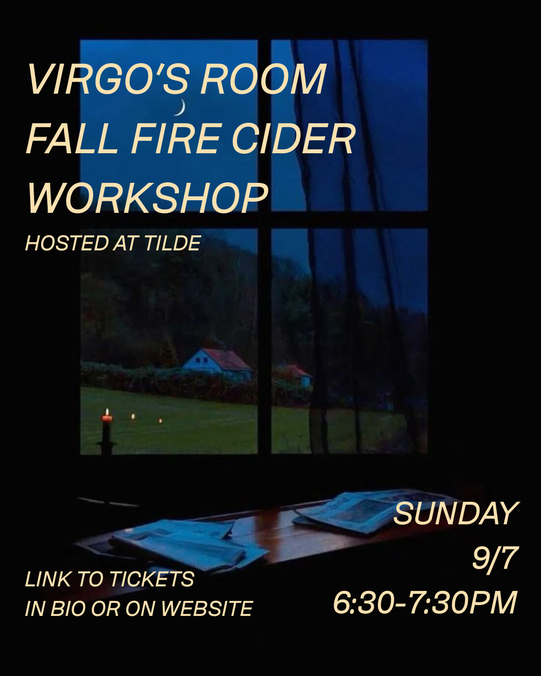 Virgo's Room Fall Fire Cider Workshop