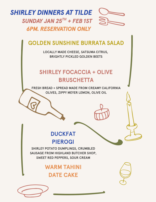 shirley eat more sunshine pop-up dinner series