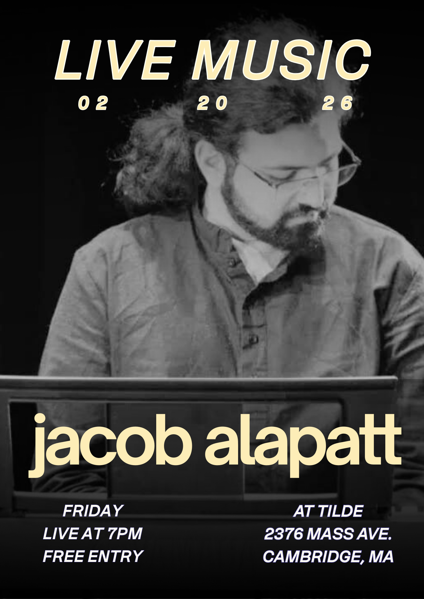 Live Music: Jacob Alapatt