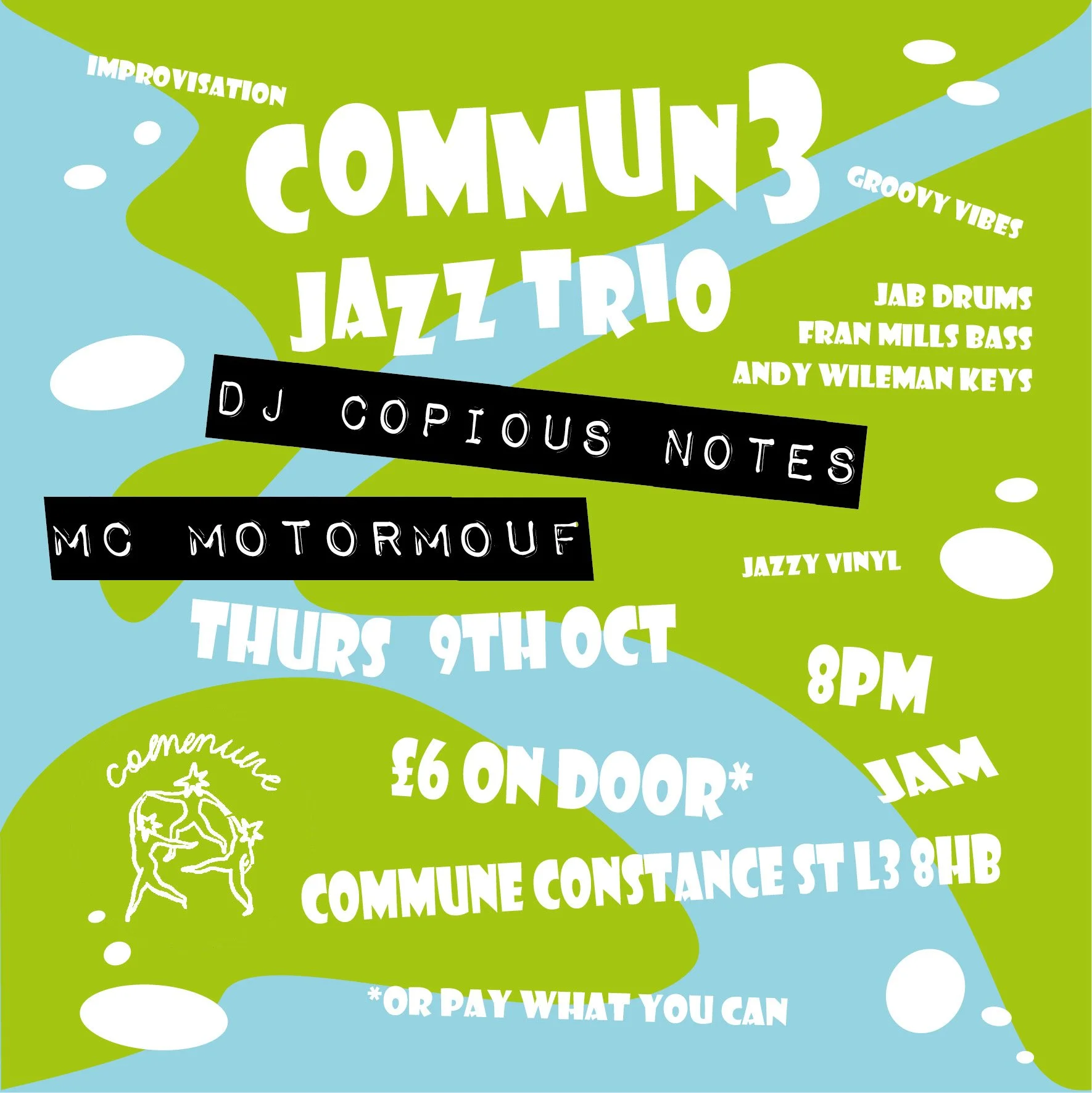 COMMUN3 Jazz Jam + Vinyl Night