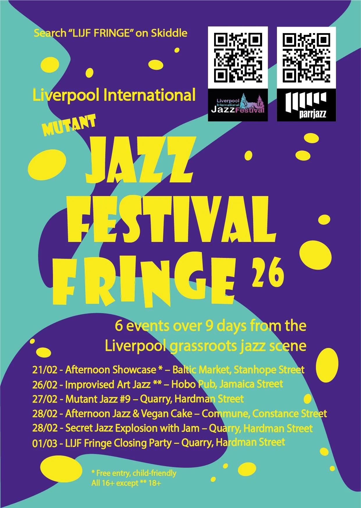LIJF Fringe Jazz &amp; Vegan Cake
