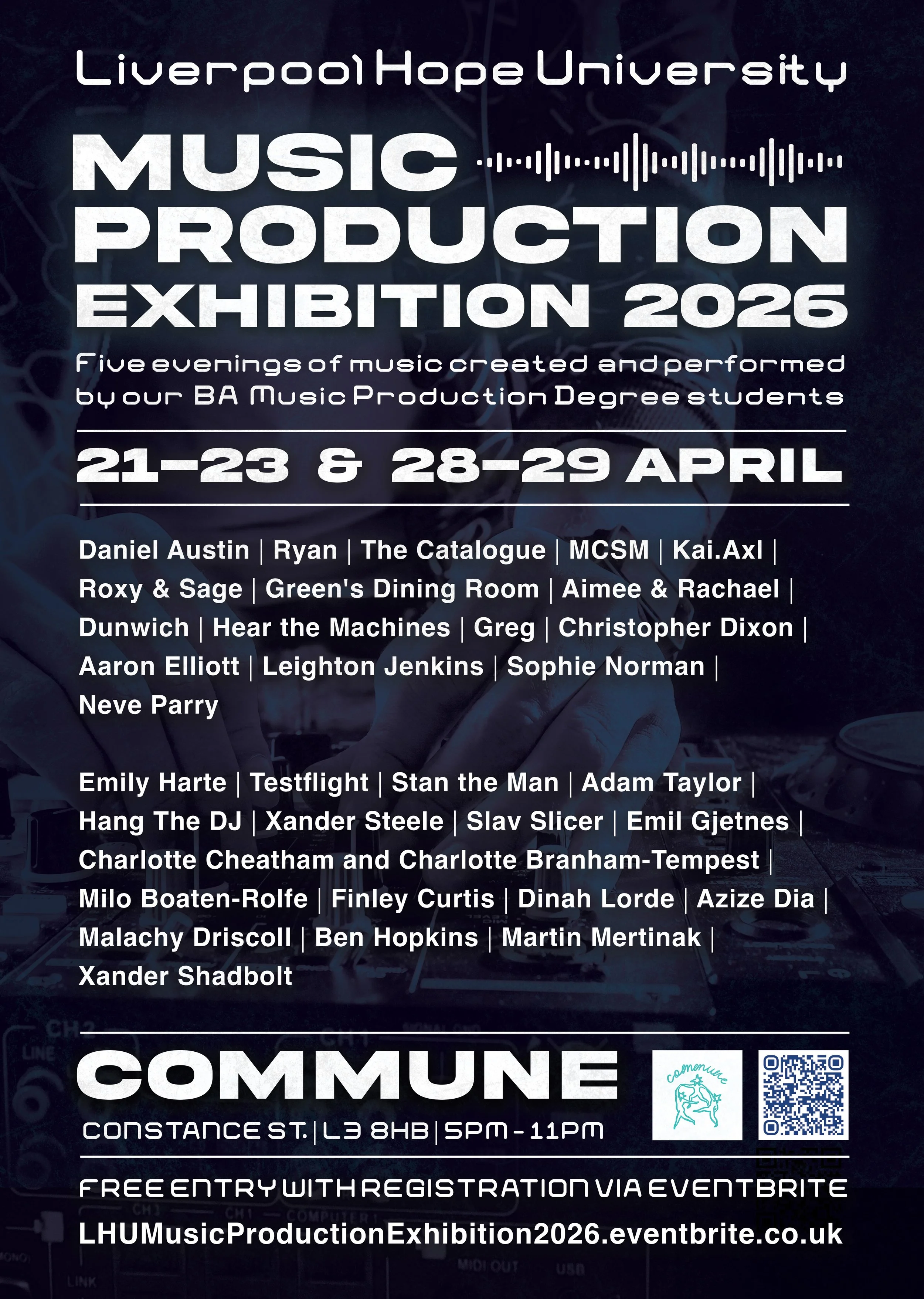 LHU Music Production Exhibition WK.2