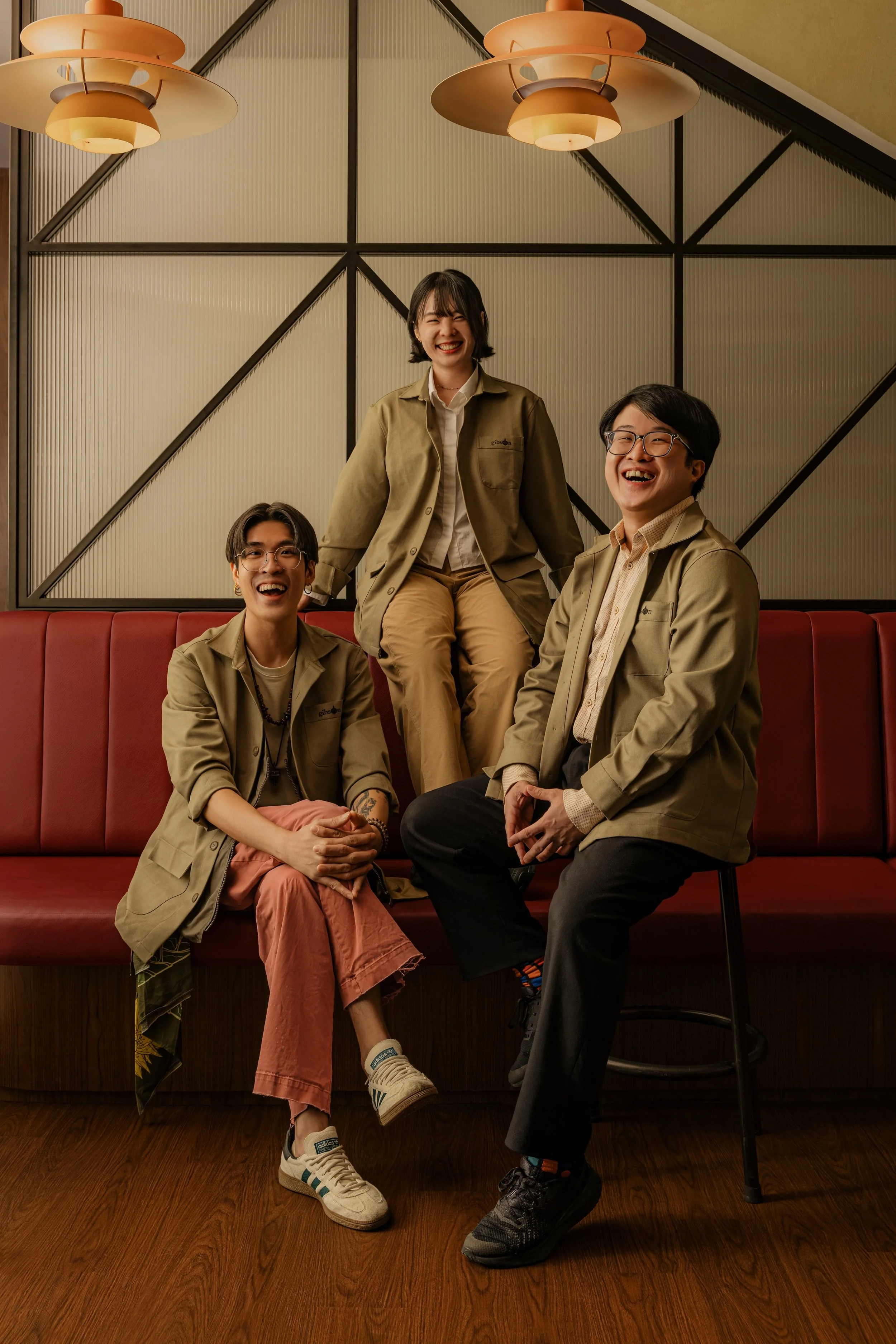 Gibson's Principal Bartender Gabriel Gan and Senior Bartenders Jarryl Goh and Reina Hsu