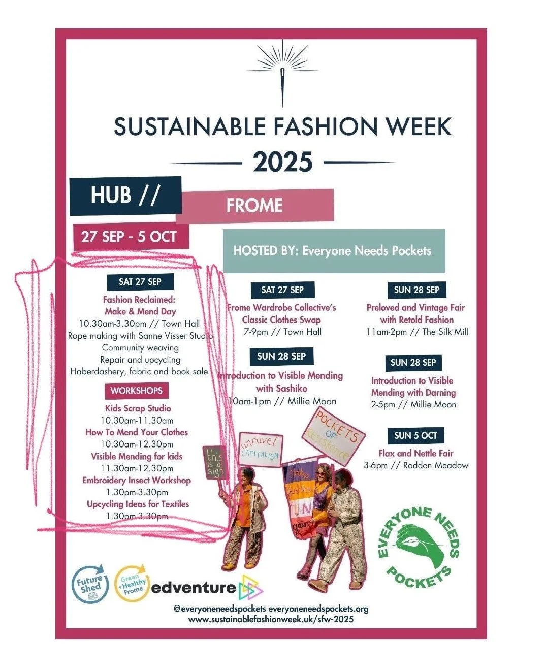 Fashion Reclaimed:Make & Mend Day for Sustainable Fashion Week - Frome Hub