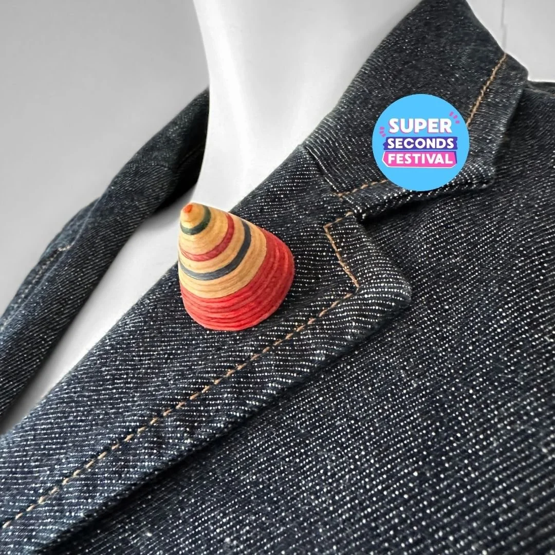 Upcycled Skateboard Brooch