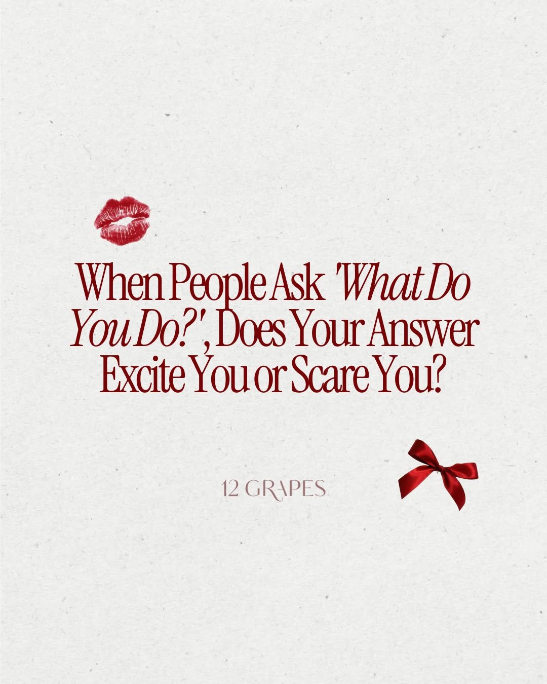 Honestly, if your own answer makes you shrink a little, imagine how it lands on someone else.

You know what I mean&mdash;when you ramble, over-explain, or immediately want to change the subject. If your stomach drops every time someone asks this, th