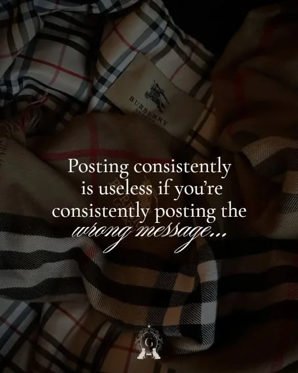 Consistency doesn&rsquo;t cure confusion.🥂

You can show up every day, post five times, dance on TikTok with trending audio, but if your message is flat, all you&rsquo;re doing is scaling mediocrity.

And that&rsquo;s why you feel exhausted, because