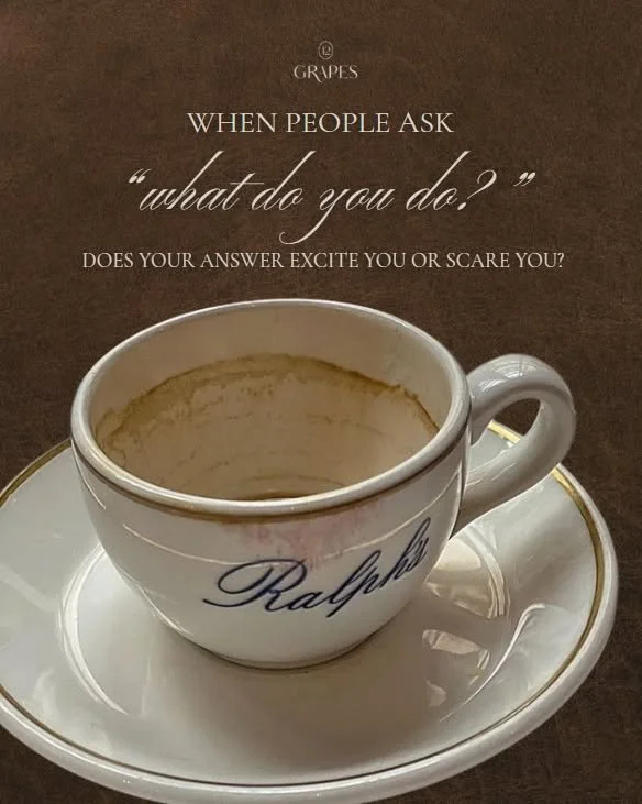 Honestly, if your own answer makes you shrink a little, imagine how it lands on someone else.

You know what I mean, when you ramble, over-explain, or immediately want to change the subject. If your stomach drops every time someone asks this, that&rs